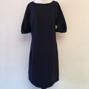 MM Lafleur 3/4 Sleeves Blue Midi Dress Size 6